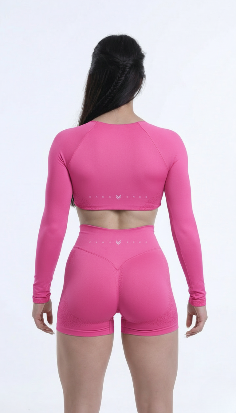 Vibra Long Sleeve Crop Top